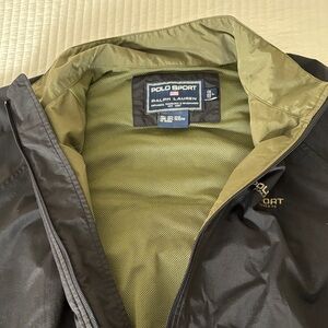 Polo by Ralph Lauren Black and Green Windbreaker